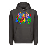 Smoke autism stitch with lilo Premium Hoodie - AdoDesignShop