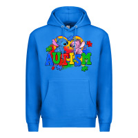 True Royal autism stitch with lilo Premium Hoodie - AdoDesignShop