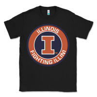 Black illinois fighting illini Classic Tee - linhVisuals