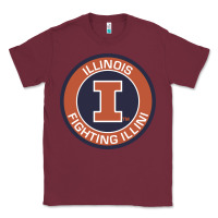 Burgundy illinois fighting illini Classic Tee - linhVisuals