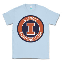 Dusty Blue illinois fighting illini Classic Tee - linhVisuals