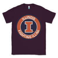 Plum illinois fighting illini Classic Tee - linhVisuals