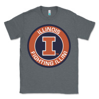 Charcoal Heather illinois fighting illini Classic Tee - linhVisuals