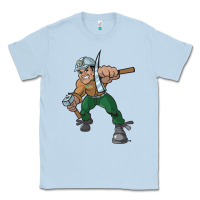 Dusty Blue montana technological university orediggers vectorized Classic Tee - linhVisuals