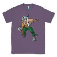 Lavender montana technological university orediggers vectorized Classic Tee - linhVisuals