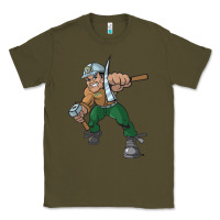 Army Green montana technological university orediggers vectorized Classic Tee - linhVisuals