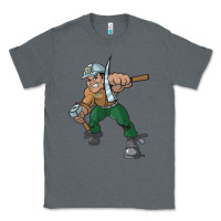 Charcoal Heather montana technological university orediggers vectorized Classic Tee - linhVisuals