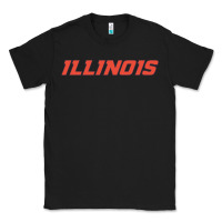 Black illinois fighting illini Classic Tee - linhVisuals