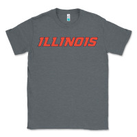 Charcoal Heather illinois fighting illini Classic Tee - linhVisuals
