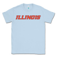 Dusty Blue illinois fighting illini Classic Tee - linhVisuals