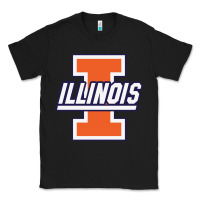 Black illinois fighting illini Classic Tee - linhVisuals