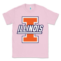 Bubblegum Pink illinois fighting illini Classic Tee - linhVisuals