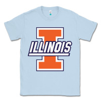 Dusty Blue illinois fighting illini Classic Tee - linhVisuals