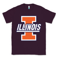 Plum illinois fighting illini Classic Tee - linhVisuals