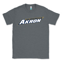 Charcoal Heather akron university Classic Tee - linhVisuals