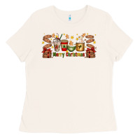 Bone Christmas coffee cups Ladies Tee - Artiststas