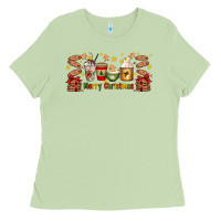Matcha Christmas coffee cups Ladies Tee - Artiststas