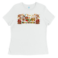 White Christmas coffee cups Ladies Tee - Artiststas