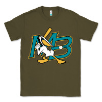 Army Green the myrtle beach pelicans baseball Classic Tee - linhVisuals