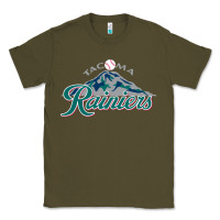 Army Green the tacoma rainiers Baseball Classic Tee - linhVisuals