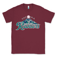 Burgundy the tacoma rainiers Baseball Classic Tee - linhVisuals