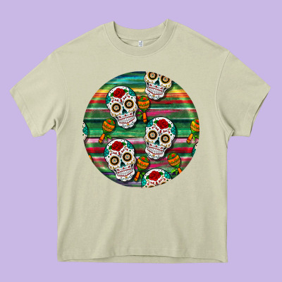 Hispanic Heritage Month Round Earrings 4 Heavy Core Tee Designed By Bundleandbundleshop