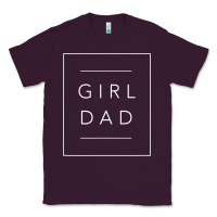 Plum father of girls tee, proud new girl dad t shirt Classic Tee - linhVisuals