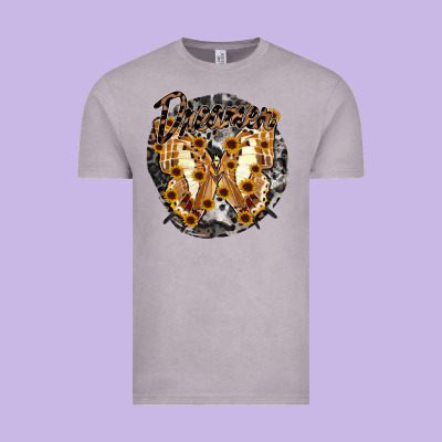 Dreamer Butterfly Vintage Tee Designed By Racoondesign
