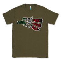 Army Green hecho en mexico aztec calendar mexican eagle t shirt Classic Tee - linhVisuals