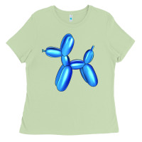 Matcha Blue Dog Balloon Ladies Tee - Artiststas