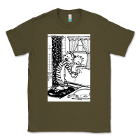 Army Green calvin Classic Tee - linhVisuals