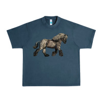 Midnight Navy Belgian Horse Urban Heavy Tee - LillyAllenDesigns