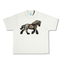 Pistachio Belgian Horse Urban Heavy Tee - LillyAllenDesigns