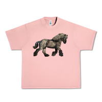 Salmon Belgian Horse Urban Heavy Tee - LillyAllenDesigns