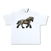 White Belgian Horse Urban Heavy Tee - LillyAllenDesigns