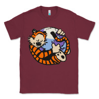 Burgundy calvin Classic Tee - linhVisuals