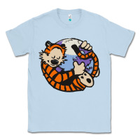 Dusty Blue calvin Classic Tee - linhVisuals