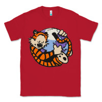 Red calvin Classic Tee - linhVisuals