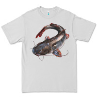 Dove Grey Catfish Illustrations Premium Tee - LillyAllenDesigns