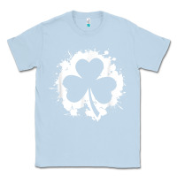 Dusty Blue irish pride clover leaf  saint irish pats st. patrick's day t shirt Classic Tee - linhVisuals