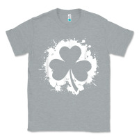 Heather Grey irish pride clover leaf  saint irish pats st. patrick's day t shirt Classic Tee - linhVisuals