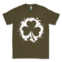 Army Green irish pride clover leaf  saint irish pats st. patrick's day t shirt Classic Tee - linhVisuals