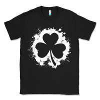 Black irish pride clover leaf  saint irish pats st. patrick's day t shirt Classic Tee - linhVisuals