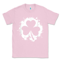 Bubblegum Pink irish pride clover leaf  saint irish pats st. patrick's day t shirt Classic Tee - linhVisuals