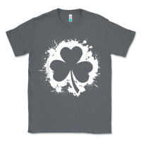 Charcoal Heather irish pride clover leaf  saint irish pats st. patrick's day t shirt Classic Tee - linhVisuals