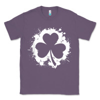 Lavender irish pride clover leaf  saint irish pats st. patrick's day t shirt Classic Tee - linhVisuals