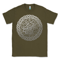 Army Green ireland celtic knotwork design ornament wolf original celtic pullover Classic Tee - linhVisuals
