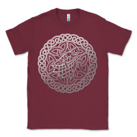 Burgundy ireland celtic knotwork design ornament wolf original celtic pullover Classic Tee - linhVisuals