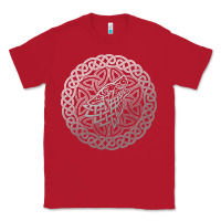 Red ireland celtic knotwork design ornament wolf original celtic pullover Classic Tee - linhVisuals