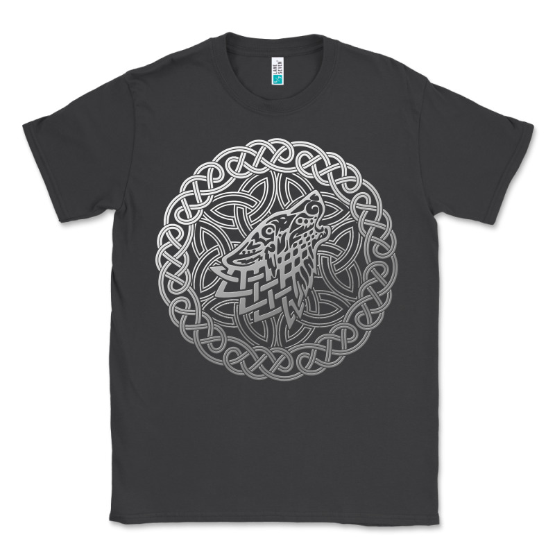 Ireland Celtic Knotwork Design Ornament Wolf Original Celtic Pullover Classic Tee by linhVisuals | Teevron